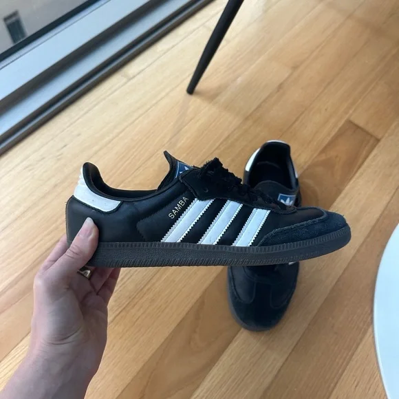 adidas Samba Black and White Sneakers - Picture 4 of 8